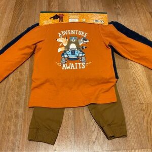 Adventure Awaits Kids Matching Set - Orange